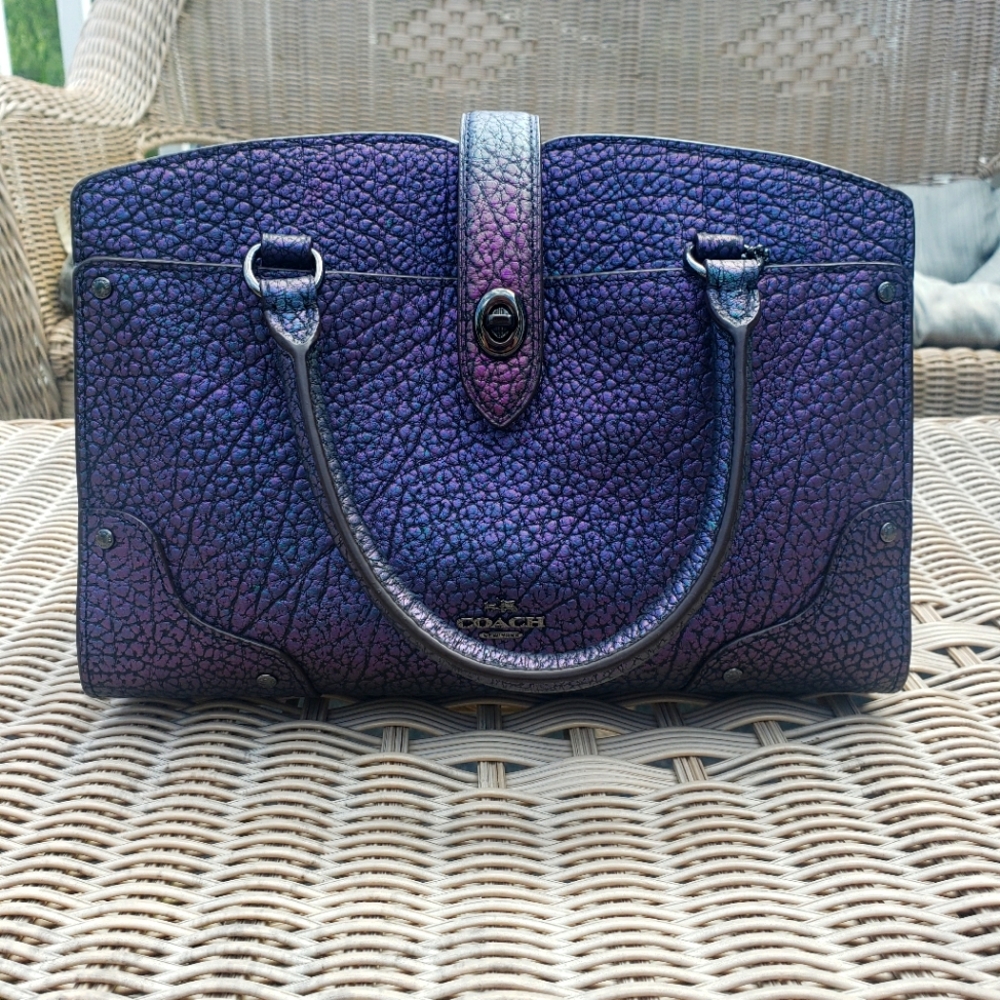 Coach Mercer 24 Bag in Hologram Oil Slick Rare HTF